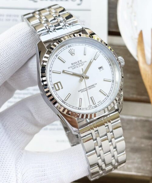 Rolex Datejust 41mm Oyster Perpetual Silver Toned For Men