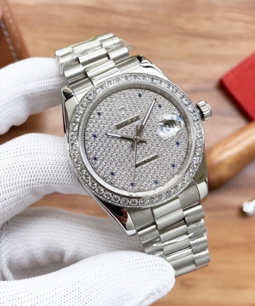 Rolex Datejust 41mm Oyster Perpetual Silver Toned For Men