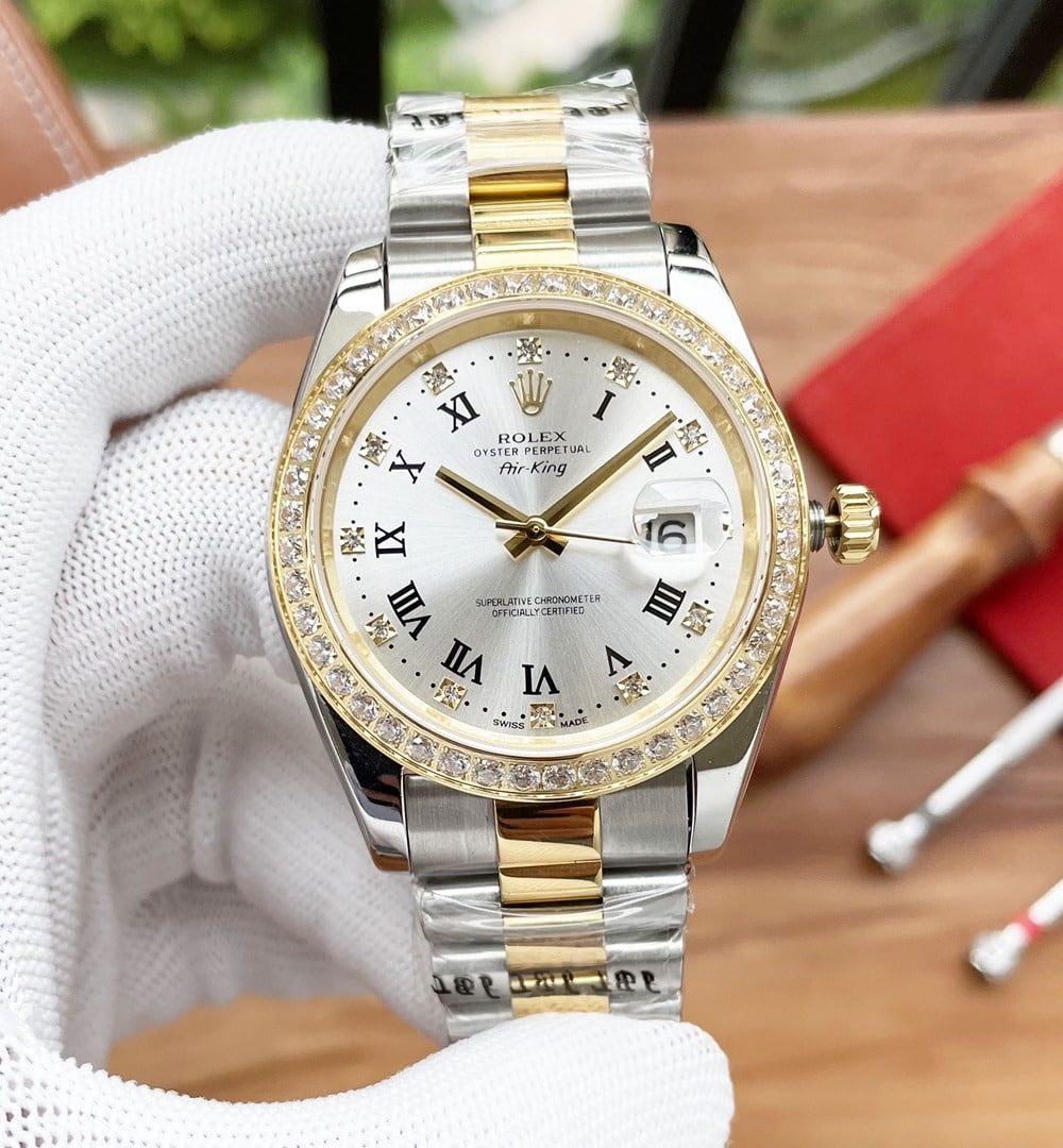 Rolex Datejust 41mm Oyster Perpetual Silver Toned For Men