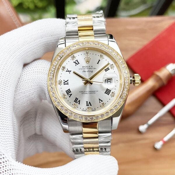 Rolex Datejust 41mm Oyster Perpetual Silver Toned For Men