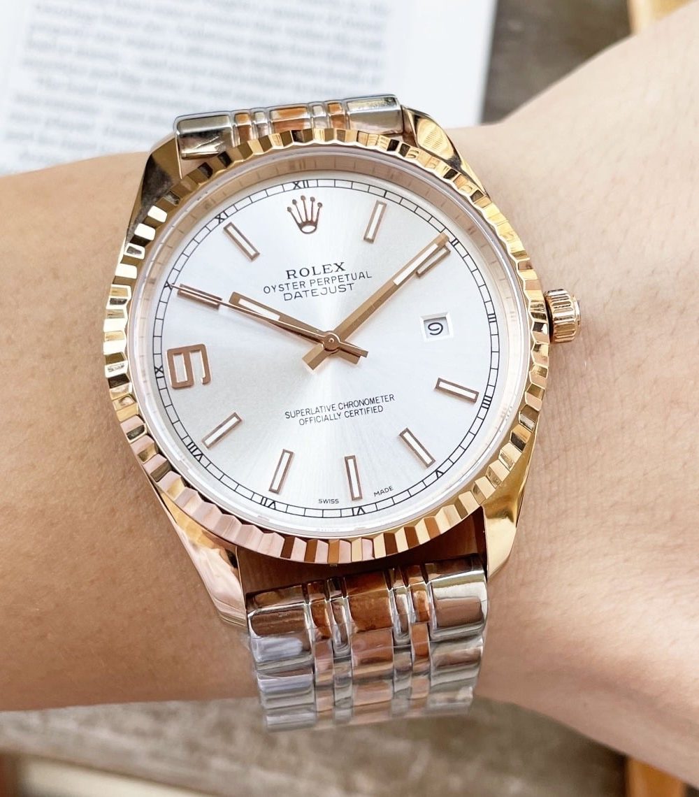 Rolex Datejust 41mm Oyster Perpetual Silver Toned For Men