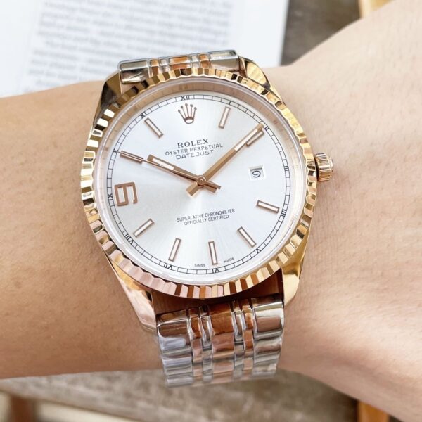 Rolex Datejust 41mm Oyster Perpetual Silver Toned For Men