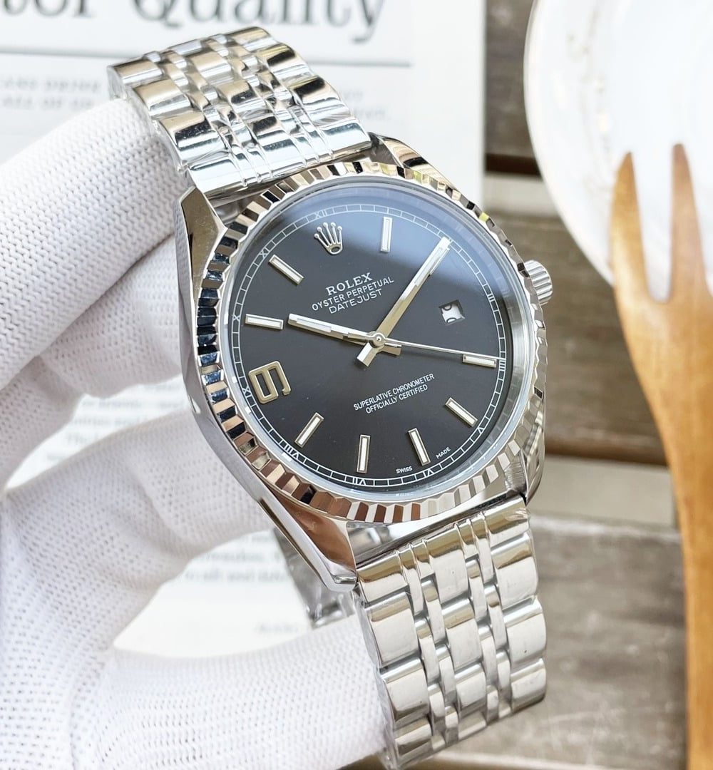 Rolex Datejust 41mm Oyster Perpetual Silver Toned For Men