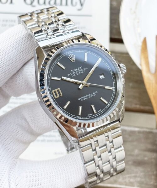 Rolex Datejust 41mm Oyster Perpetual Silver Toned For Men