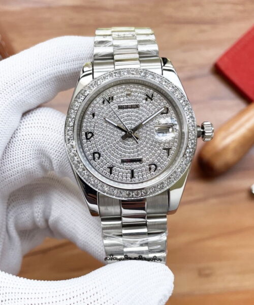 Rolex Datejust 41mm Oyster Perpetual Silver Toned For Men