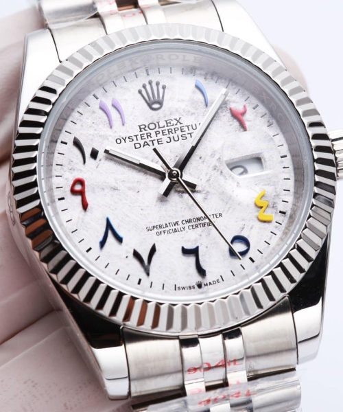 Rolex Datejust 41mm Oyster Perpetual Silver Toned For Men
