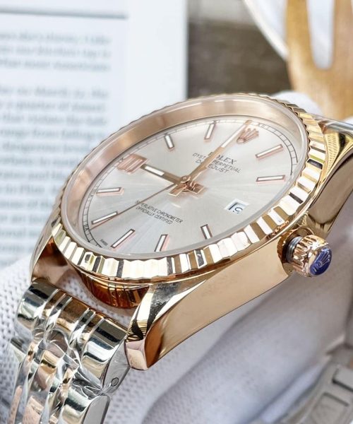 Rolex Datejust 41mm Oyster Perpetual Silver Toned For Men
