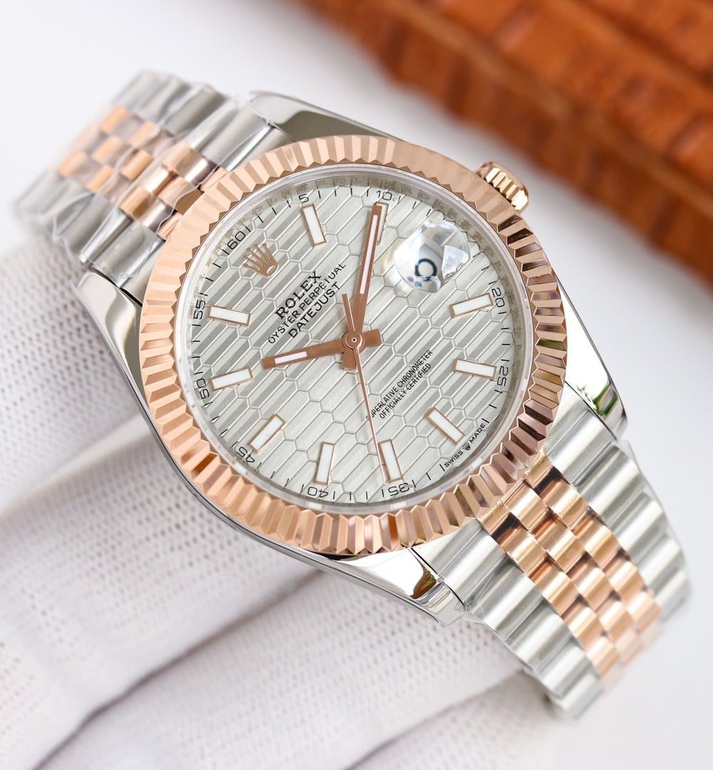 Rolex Datejust 41mm Oyster Perpetual Silver Toned For Men