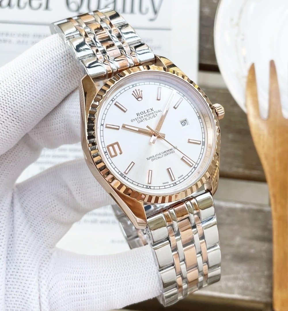 Rolex Datejust 41mm Oyster Perpetual Silver Toned For Men