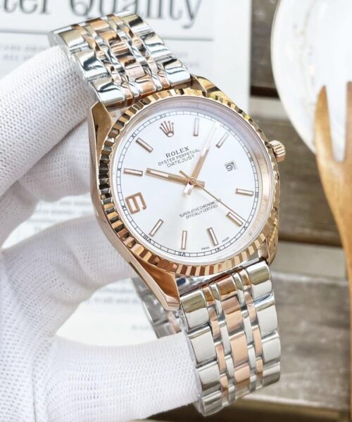 Rolex Datejust 41mm Oyster Perpetual Silver Toned For Men