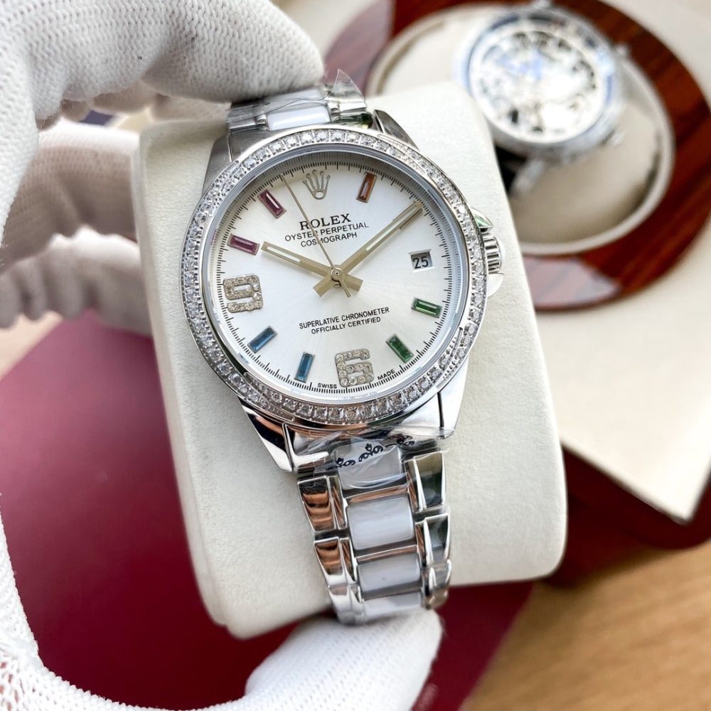 Rolex Datejust Perpetual 36mm Silver Toned For Women - Image 4