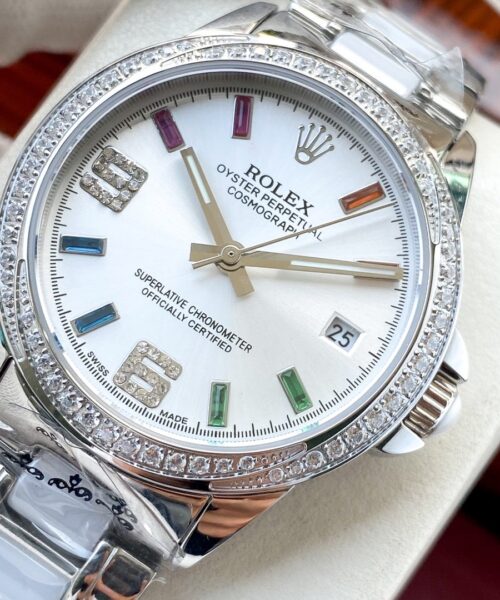 Rolex Datejust Perpetual 36mm Silver Toned For Women
