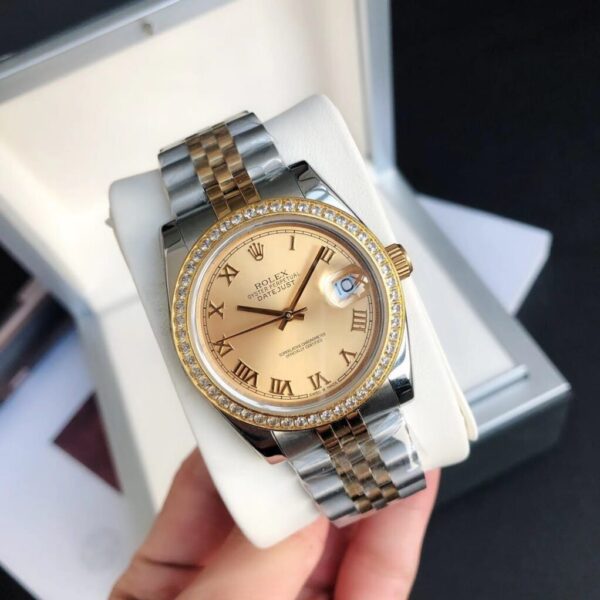 Rolex Datejust Watch Gold/Silver Toned Unisex 178273