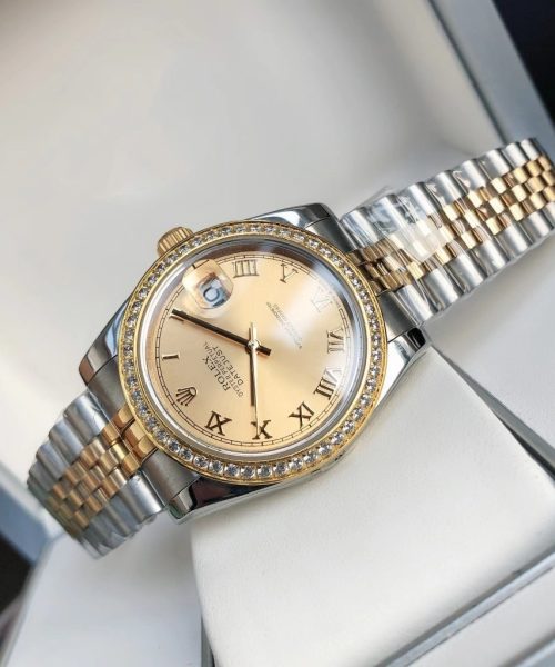 Rolex Datejust Watch Gold/Silver Toned Unisex 178273