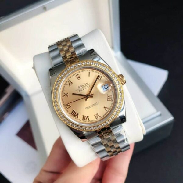 Rolex Datejust Watch Gold/Silver Toned Unisex 178273