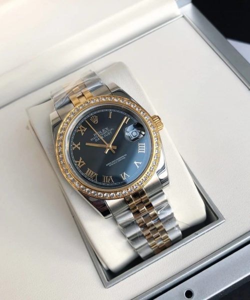 Rolex Datejust Watch Gold/Silver Toned Unisex