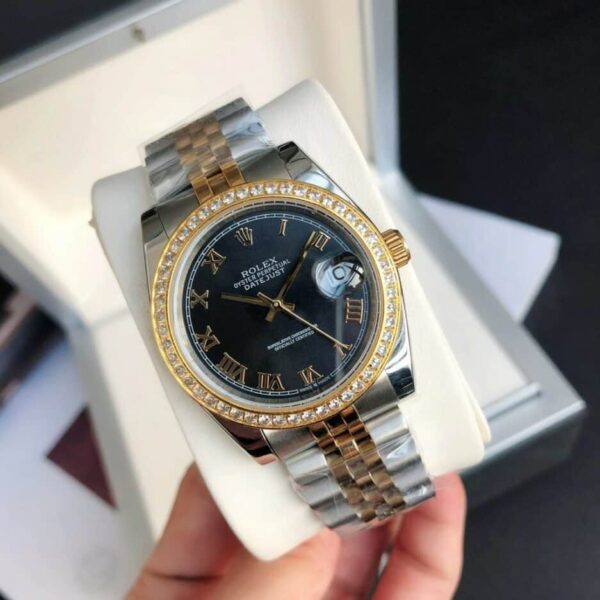 Rolex Datejust Watch Gold/Silver Toned Unisex