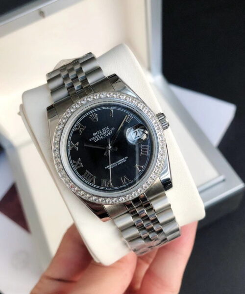 Rolex Datejust Watch Silver Toned Unisex