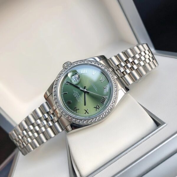 Rolex Datejust Watch Silver Toned Unisex