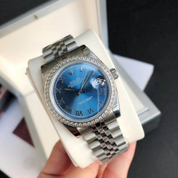Rolex Datejust Watch Silver Toned Unisex