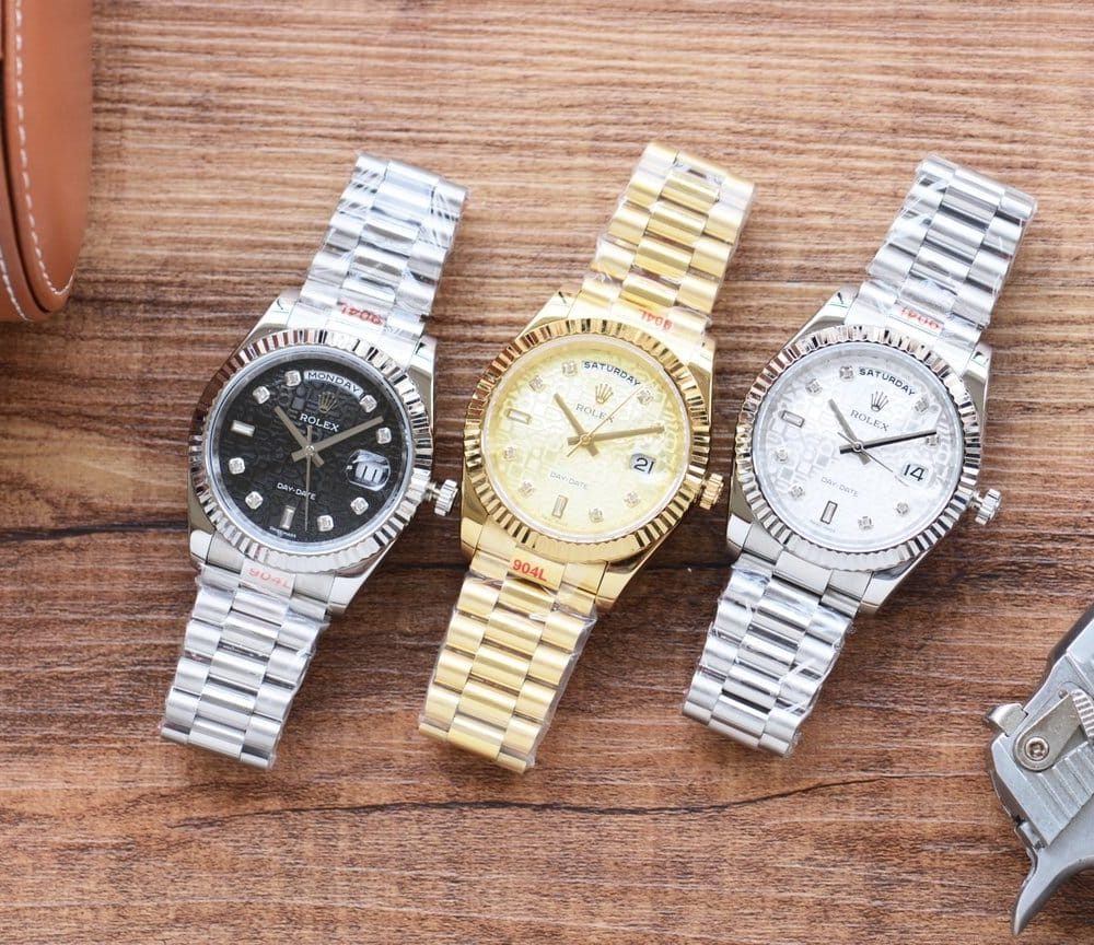 Rolex Day-date 41mm Silver Toned For Men