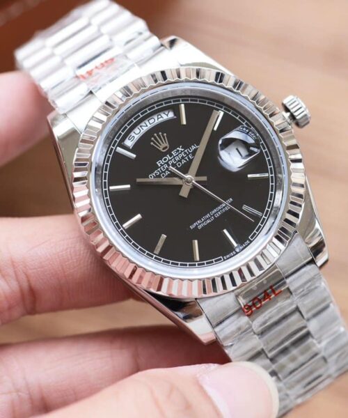 Rolex Day-date 41mm Silver Toned For Men