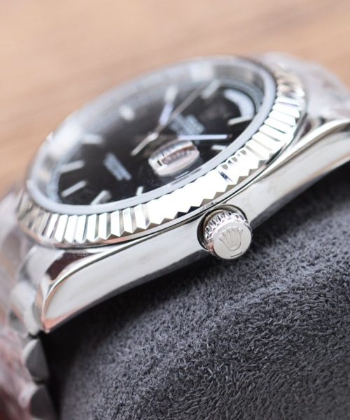 Rolex Daydate 41 Silver Toned For Men