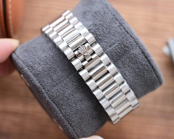 Rolex Daydate 41 Silver Toned For Men