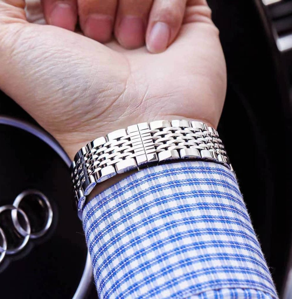 Rolex Daydate 41 Silver Toned For Men