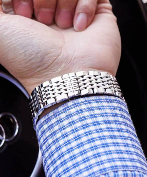 Rolex Daydate 41 Silver Toned For Men