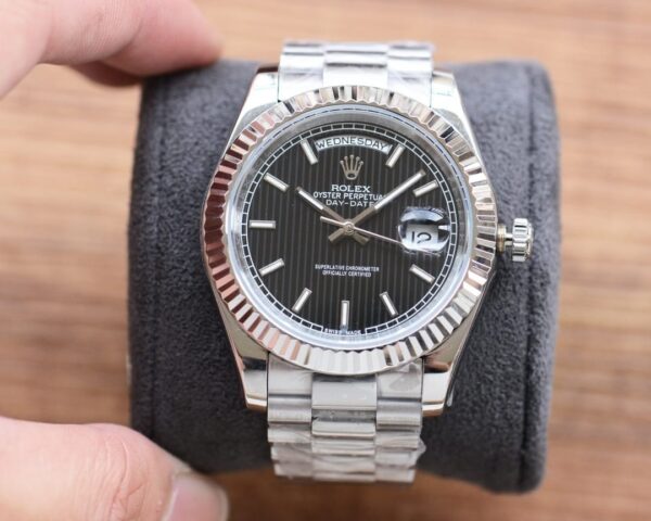 Rolex Daydate 41 Silver Toned For Men