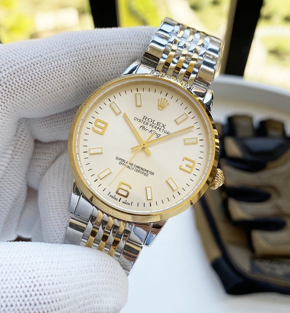 Rolex Explorer 42mm Gold/Silver Toned For Men