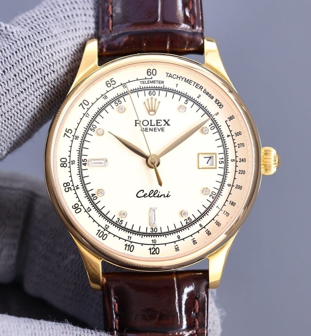 Rolex Geneve Cellini 40mm Gold Toned For Men