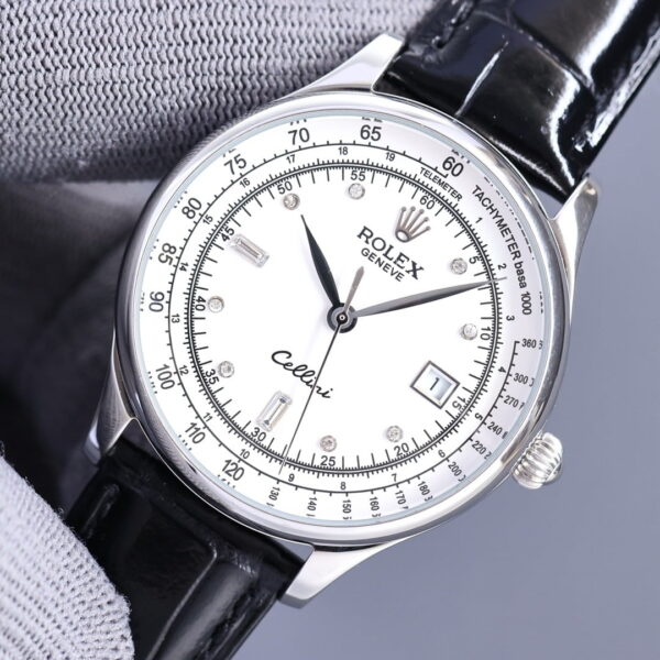 Rolex Geneve Cellini 40mm Silver Toned For Men