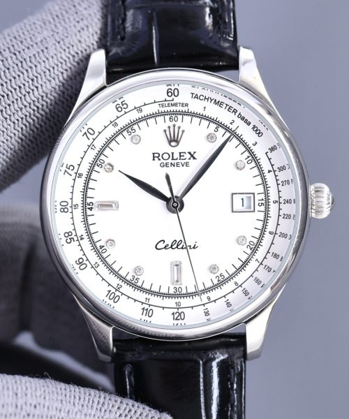 Rolex Geneve Cellini 40mm Silver Toned For Men
