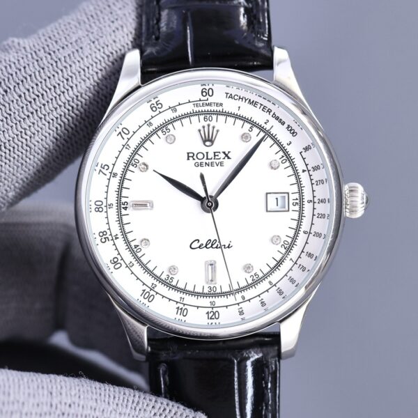 Rolex Geneve Cellini 40mm Silver Toned For Men