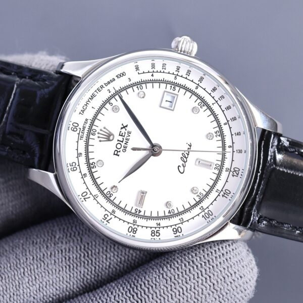Rolex Geneve Cellini 40mm Silver Toned For Men