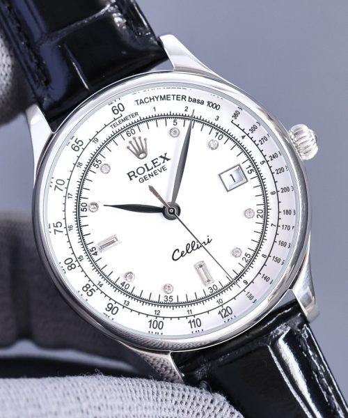 Rolex Geneve Cellini 40mm Silver Toned For Men