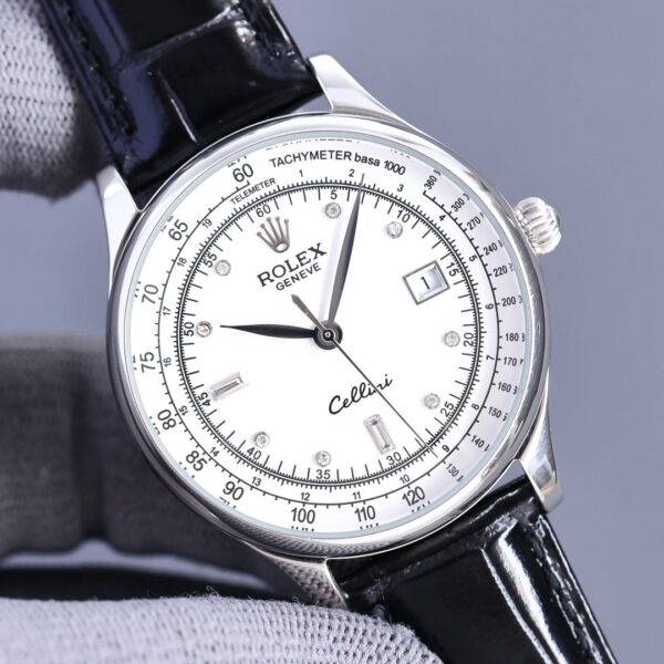 Rolex Geneve Cellini 40mm Silver Toned For Men