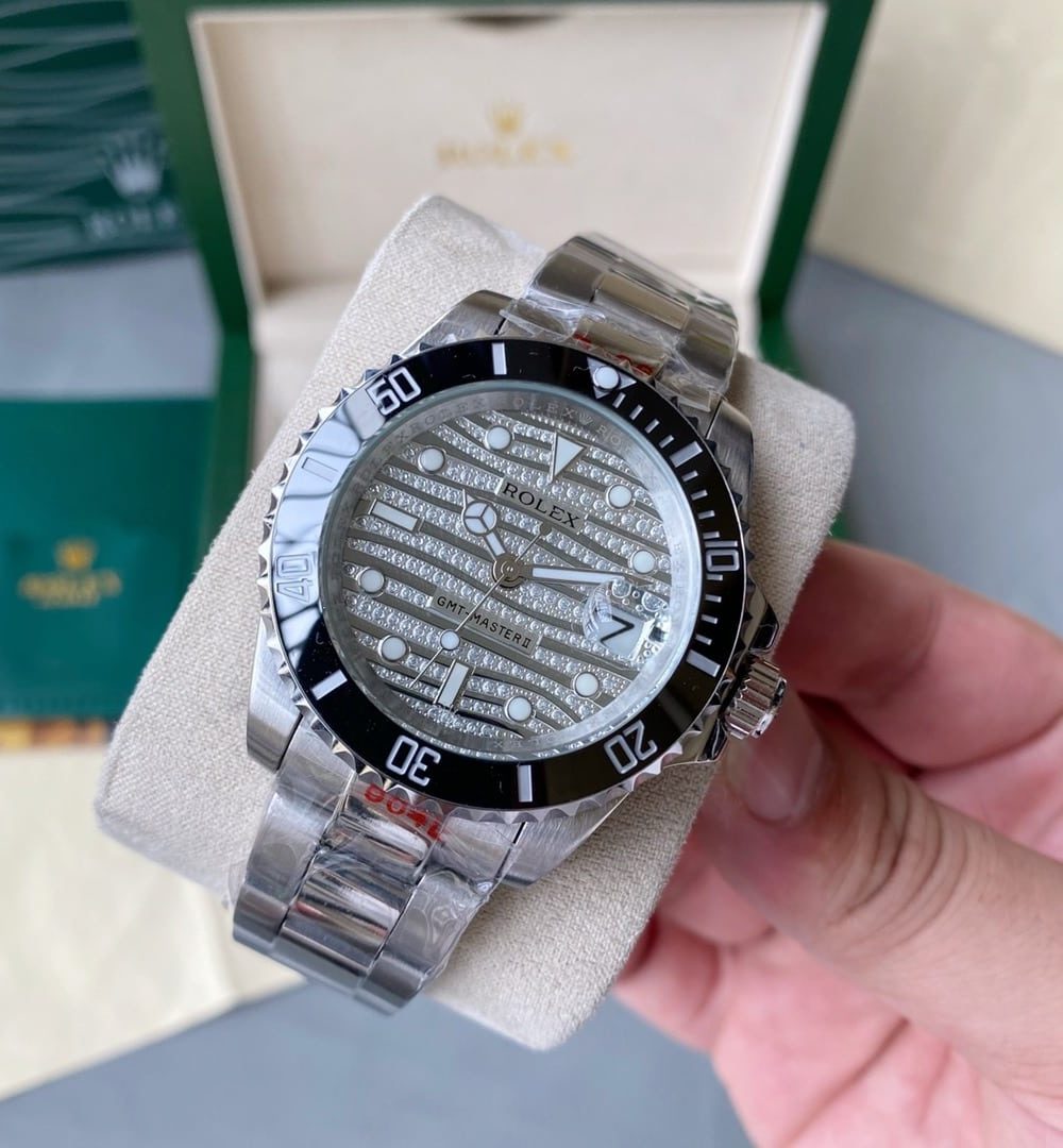 Rolex GMT - Master II 40mm For Men Silver Toned