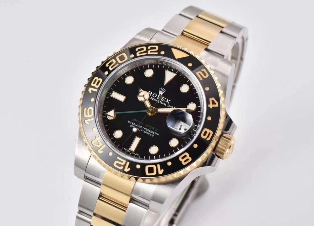 Rolex GMT - Master II 40mm Gold/Silver Toned For Men