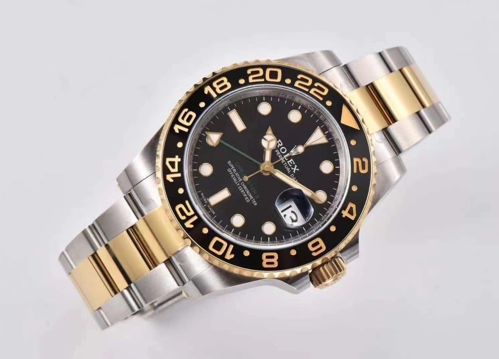 Rolex GMT - Master II 40mm Gold/Silver Toned For Men