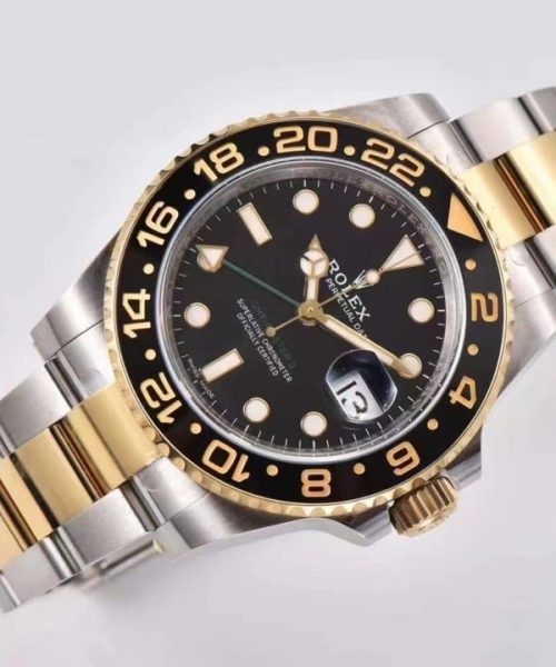 Rolex GMT - Master II 40mm Gold/Silver Toned For Men