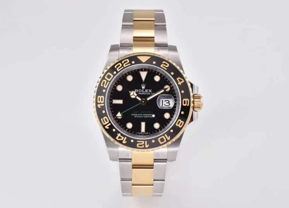 Rolex GMT - Master II 40mm Gold/Silver Toned For Men