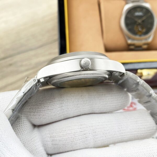 Rolex Labelnoir 41mm Silver Metal Toned For Men