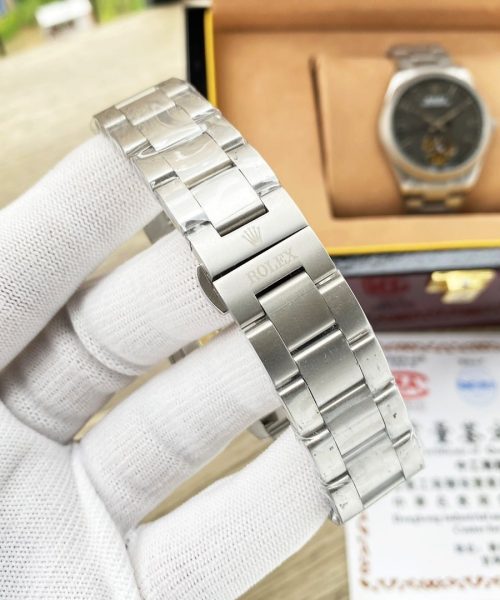 Rolex Labelnoir 41mm Silver Metal Toned For Men