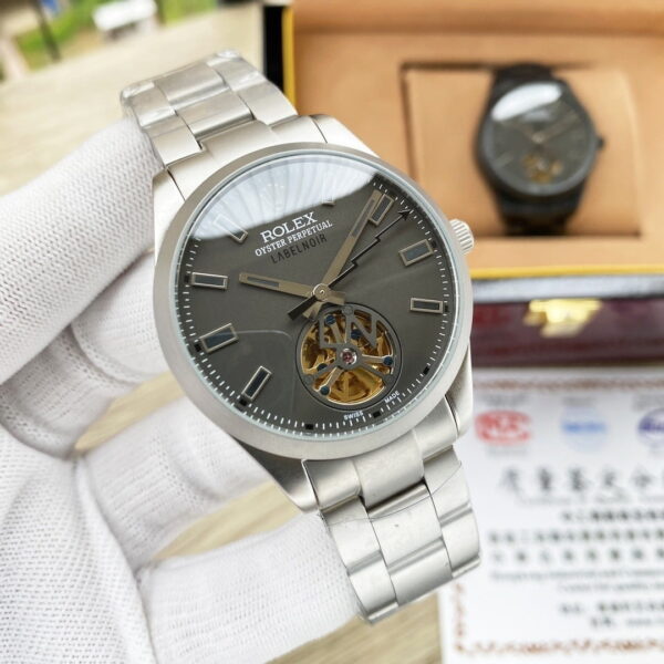 Rolex Labelnoir 41mm Silver Metal Toned For Men