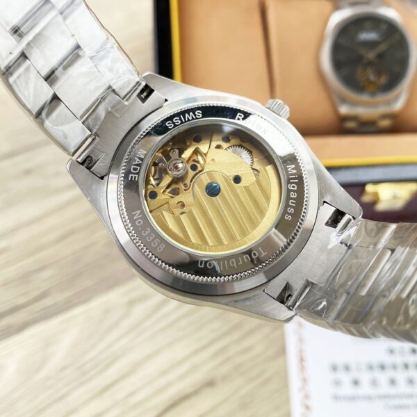 Rolex Labelnoir 41mm Silver Metal Toned For Men