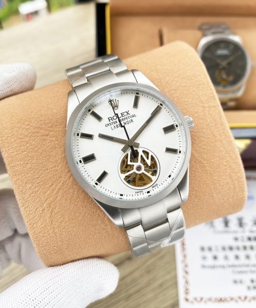 Rolex Labelnoir 41mm Silver Metal Toned For Men