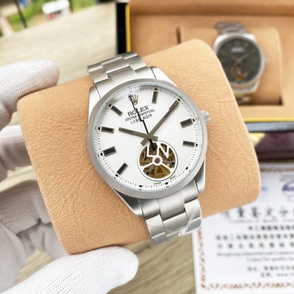Rolex Labelnoir 41mm Silver Metal Toned For Men